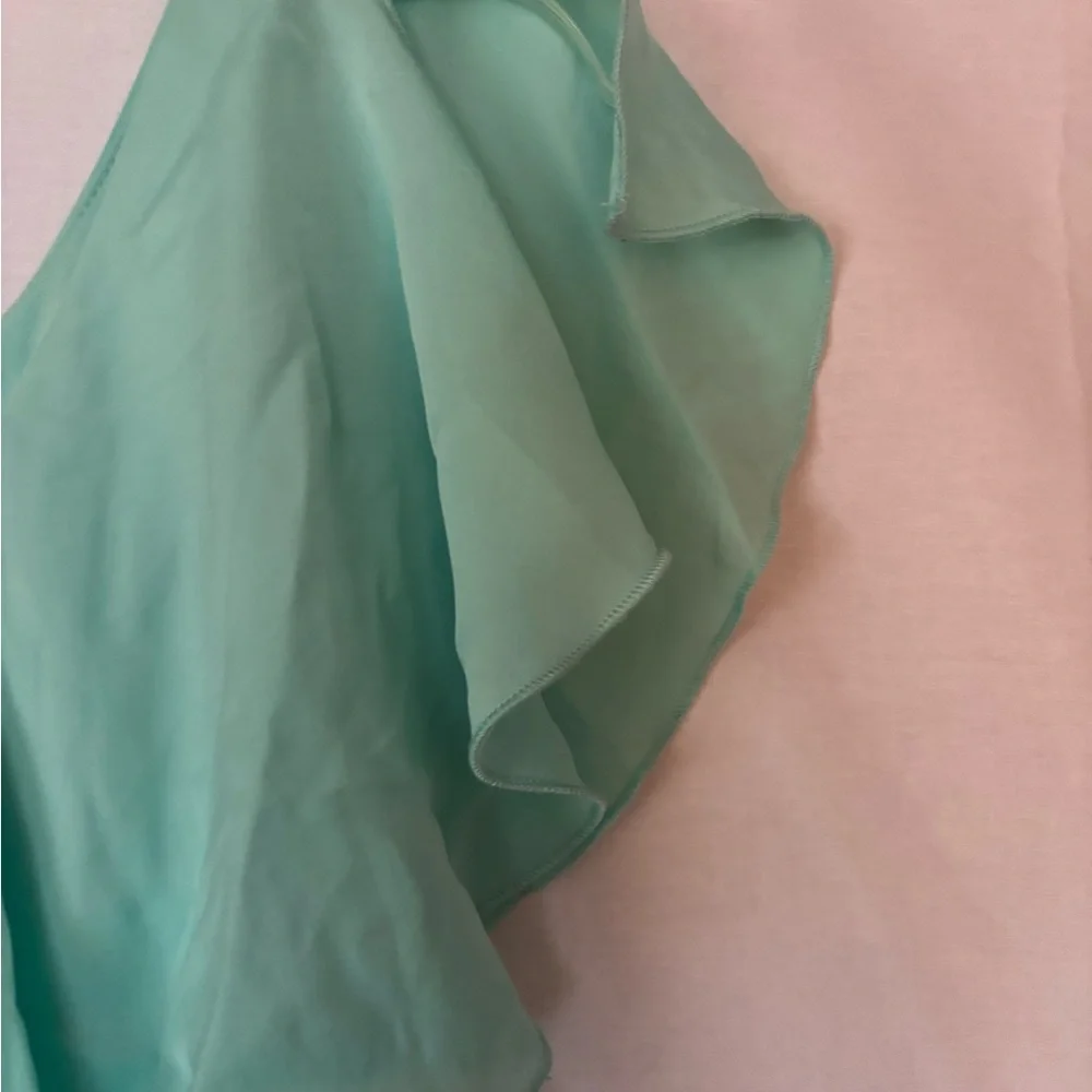 Mint Green Ruffle Dress - Picture 6 of 7